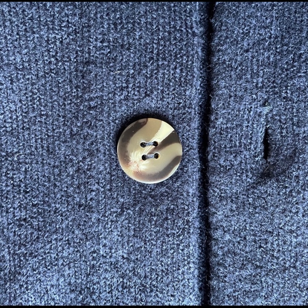 Zara Navy Blue Buttondown Cardigan in Medium - Picture 3 of 7